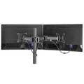 Polohovatelný držák ULTRADESK SKELETON Double pro 2 monitory, 16KG, svorka a průchodka st