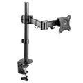 Polohovatelný držák ULTRADESK SKELETON Single pro monitor, 2-9KG, svorka a průchodka stol
