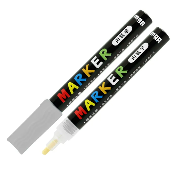 Główne zdjęcie produktu Popisovač akrylový M&G Acrylic Marker 2 mm, Silver S110
