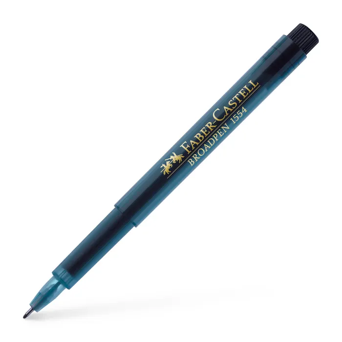 Główne zdjęcie produktu Popisovač Broadpen 1554, černá Faber Castell 155499