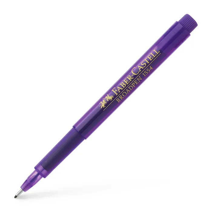 Główne zdjęcie produktu Popisovač Broadpen 1554, fialová  Faber Castell (155436)