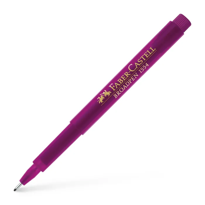 Główne zdjęcie produktu Popisovač Broadpen 1554, magenta Faber Castell 155437