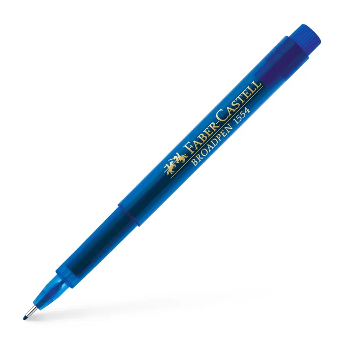 Główne zdjęcie produktu Popisovač Broadpen 1554, modrá Faber Castell 155451
