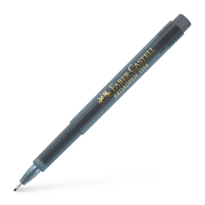 Główne zdjęcie produktu Popisovač Broadpen 1554, šedá Faber Castell 155435
