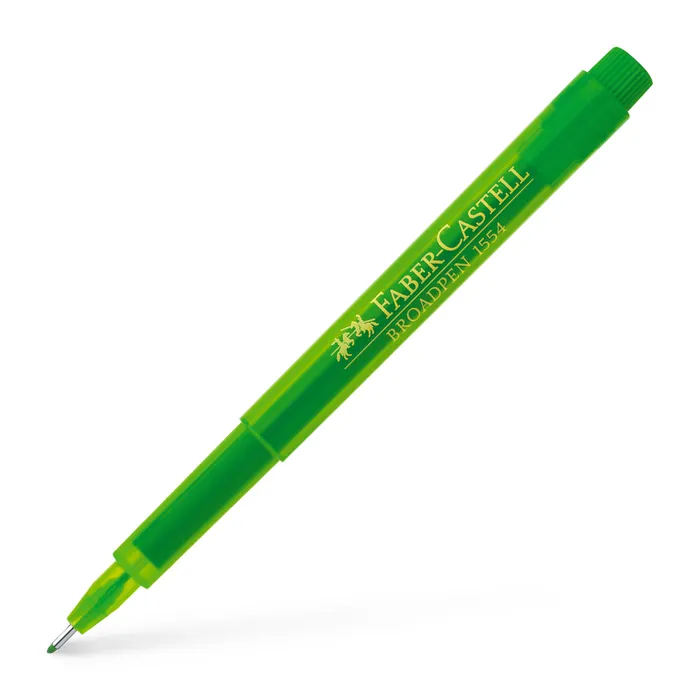 Główne zdjęcie produktu Popisovač Broadpen 1554, sv. zelená  Faber Castell (155466)