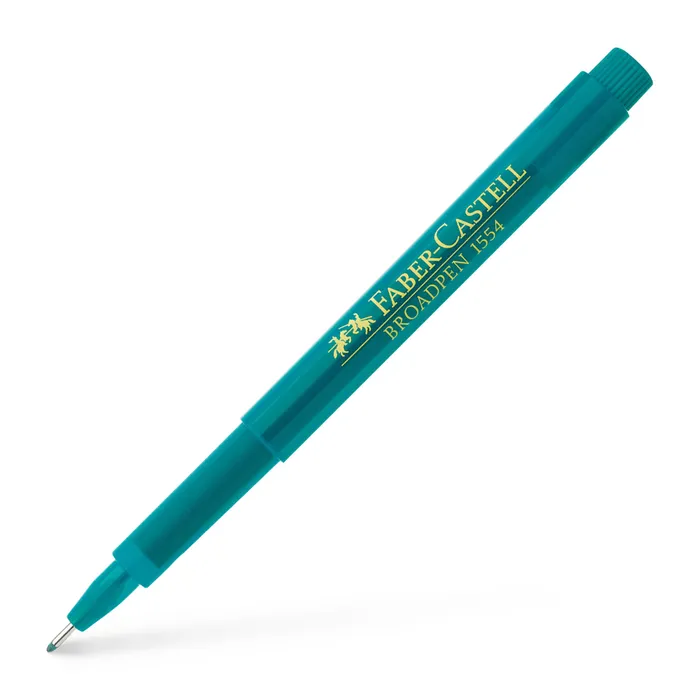 Główne zdjęcie produktu Popisovač Broadpen 1554, tyrkysová  Faber Castell 155456