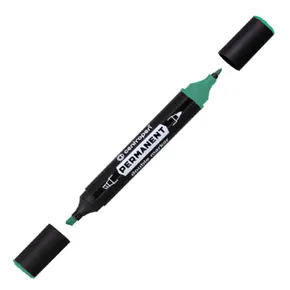 Popisovač centropen 1666 Permanentní dvouhrotý - zelený