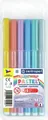 Marker CENTROPEN 7550 zestaw 6 kolorów PASTELOWYCH (markery)