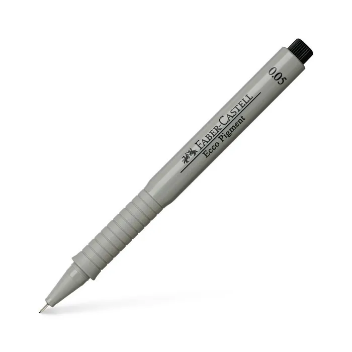Główne zdjęcie produktu Popisovač Ecco Pigment 0.05 , černá Faber Castell (166099)