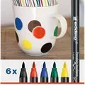 Następne zdjęcie produktu Marker Edding Porzellan 4200 6 kolorów