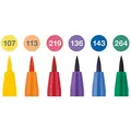 Faber-Castell 167174 Pitt Artist Pen Brush Zestaw 8 kolorów, końcówka B