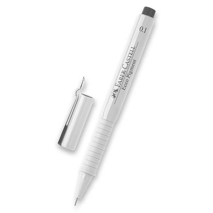 Główne zdjęcie produktu Popisovač Faber-Castell Ecco Pigment - černý 0,1 mm