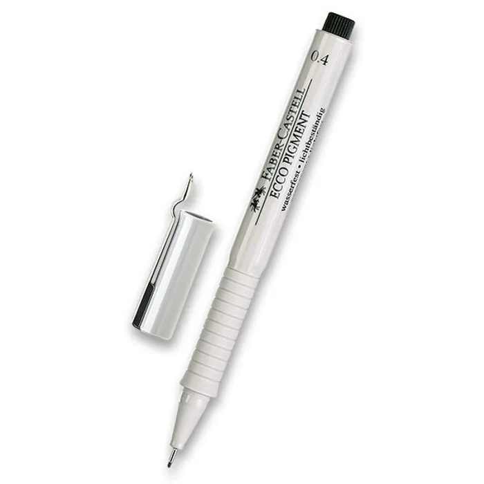Główne zdjęcie produktu Popisovač Faber-Castell Ecco Pigment - černý 0,4 mm