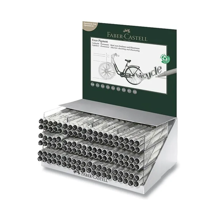 Główne zdjęcie produktu Popisovač Faber-Castell Ecco Pigment stojánek, 120 ks