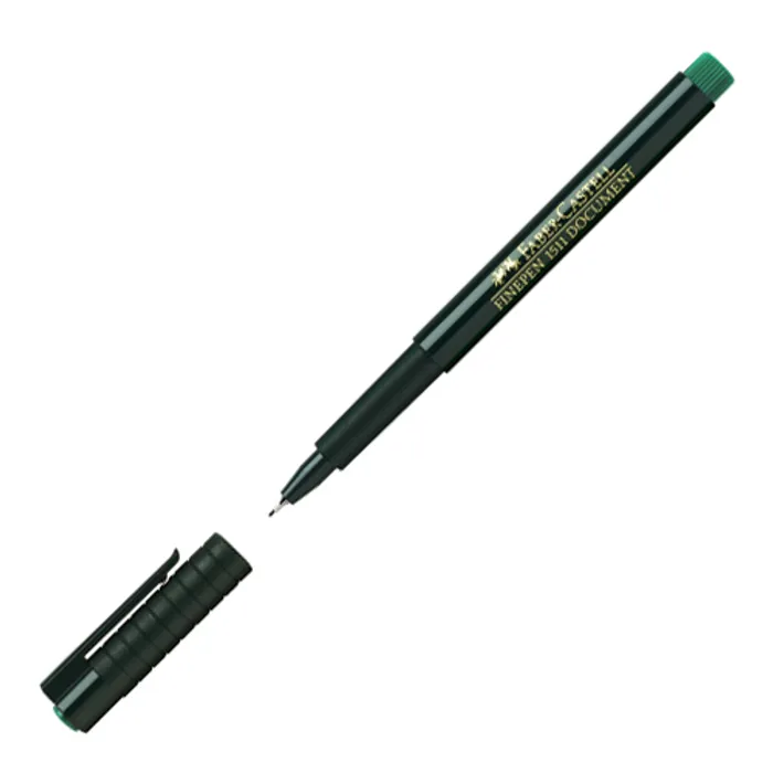 Główne zdjęcie produktu Popisovač Faber-Castell Finepen 1511 zelený