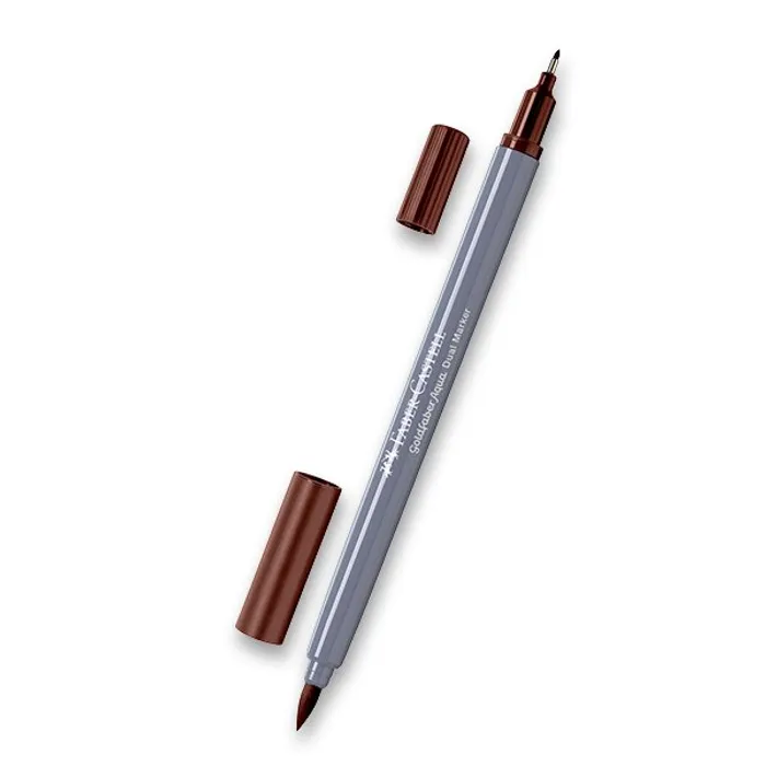 Główne zdjęcie produktu Popisovač Faber-Castell Goldfaber Aqua Dual Marker hnědá, 283