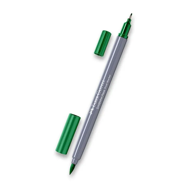 Główne zdjęcie produktu Popisovač Faber-Castell Goldfaber Aqua Dual Marker smarag. zelená, 163