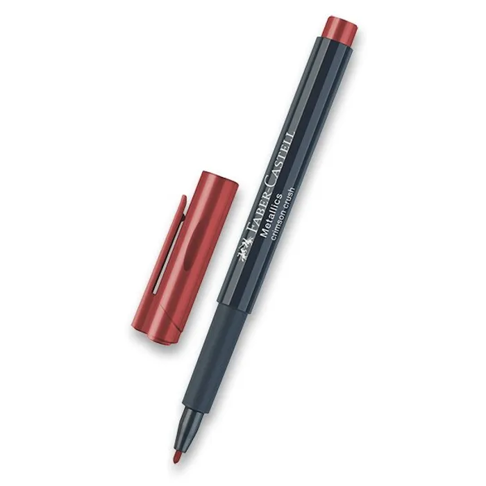 Główne zdjęcie produktu Popisovač Faber-Castell Metallics červená
