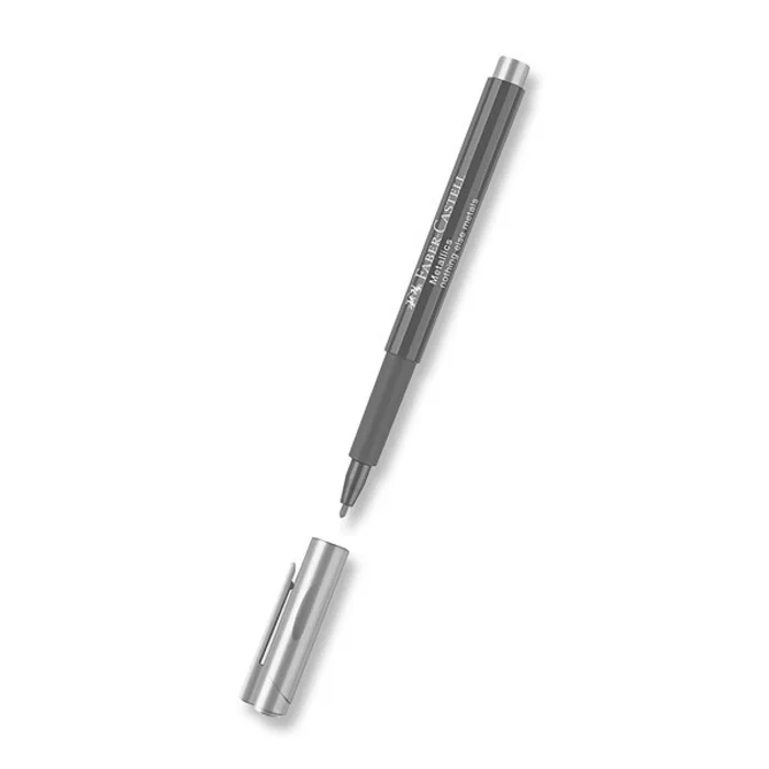 Główne zdjęcie produktu Popisovač Faber-Castell Metallics stříbrná