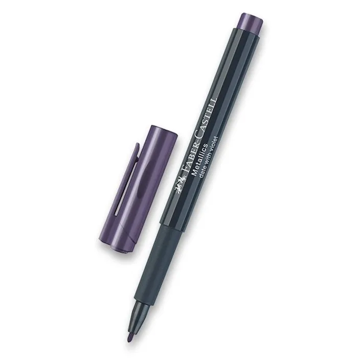 Główne zdjęcie produktu Popisovač Faber-Castell Metallics tmavě fialová