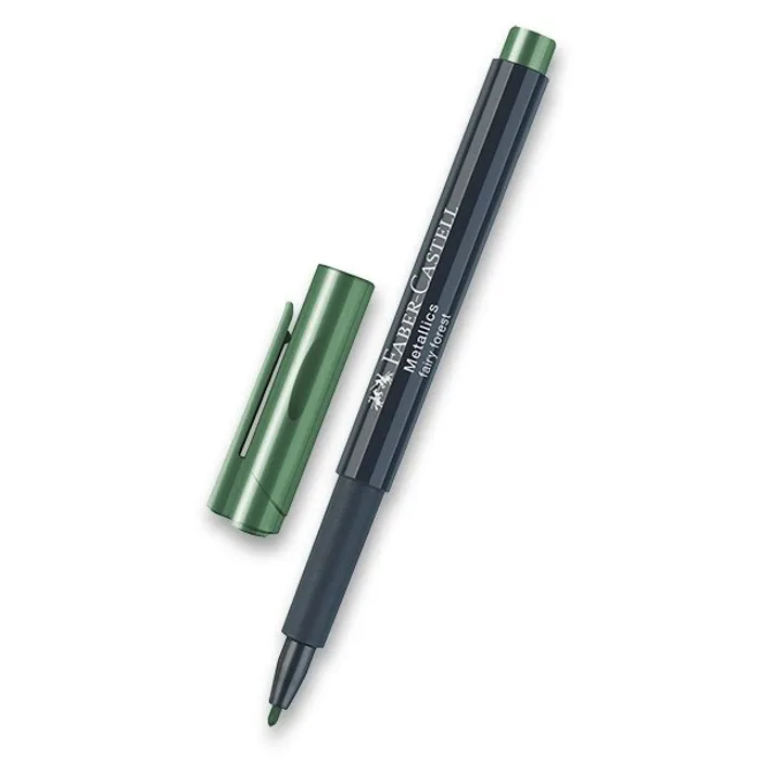 Główne zdjęcie produktu Popisovač Faber-Castell Metallics zelená