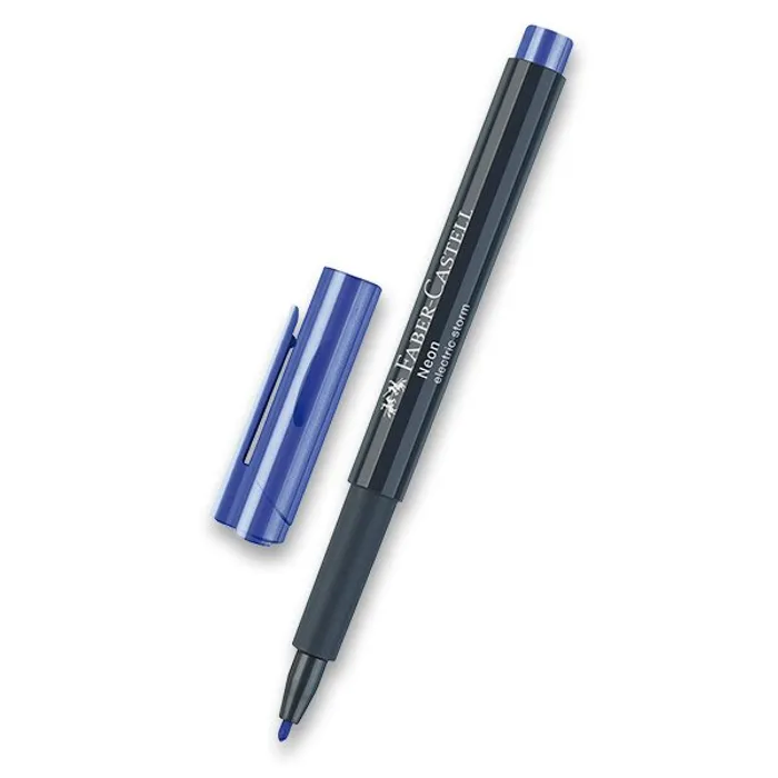 Główne zdjęcie produktu Popisovač Faber-Castell Neon modrá