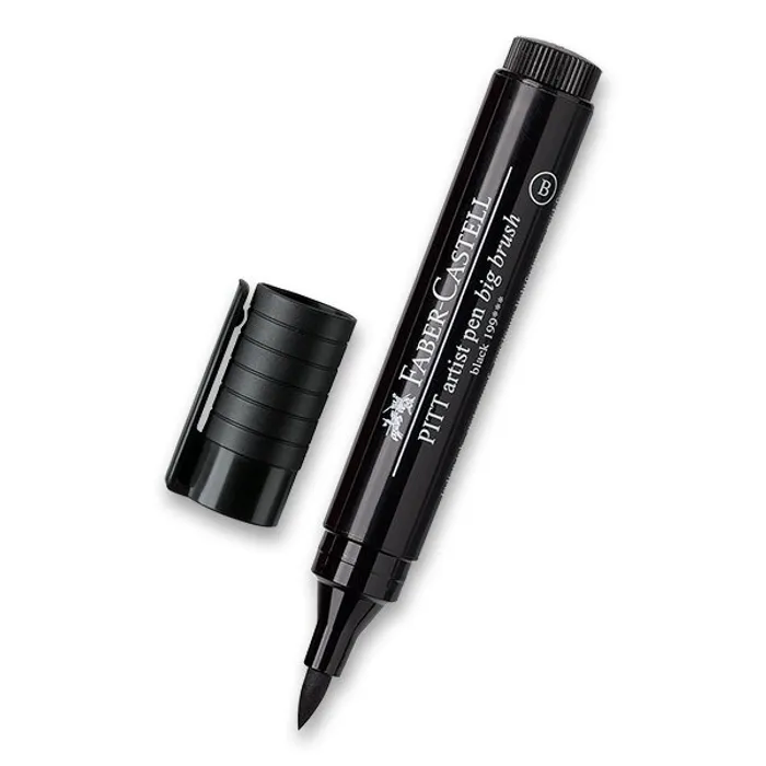 Główne zdjęcie produktu Popisovač Faber-Castell Pitt Artist Pen Big Brush - černý