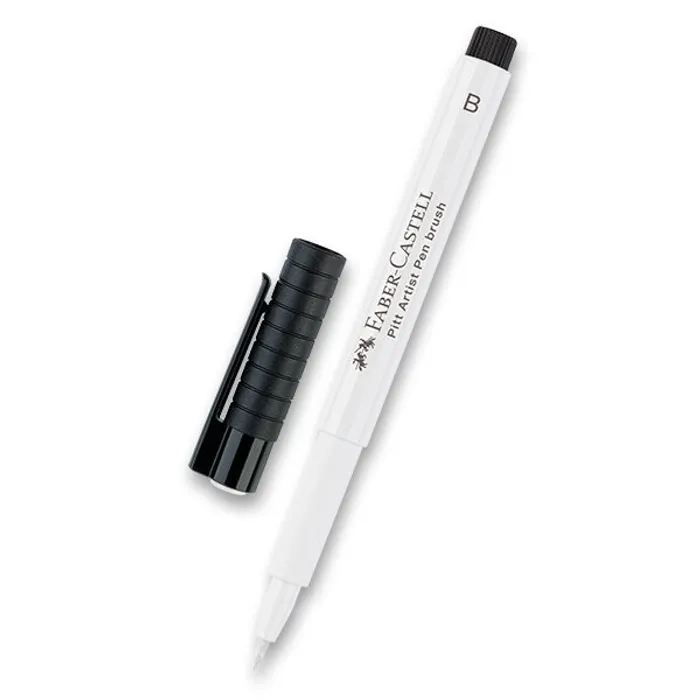 Główne zdjęcie produktu Popisovač Faber-Castell Pitt Artist Pen Brush -bílý 101