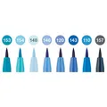 Następne zdjęcie produktu Faber-Castell Pitt Artist Pen Brush Blues zestaw 8 sztuk, końcówka B