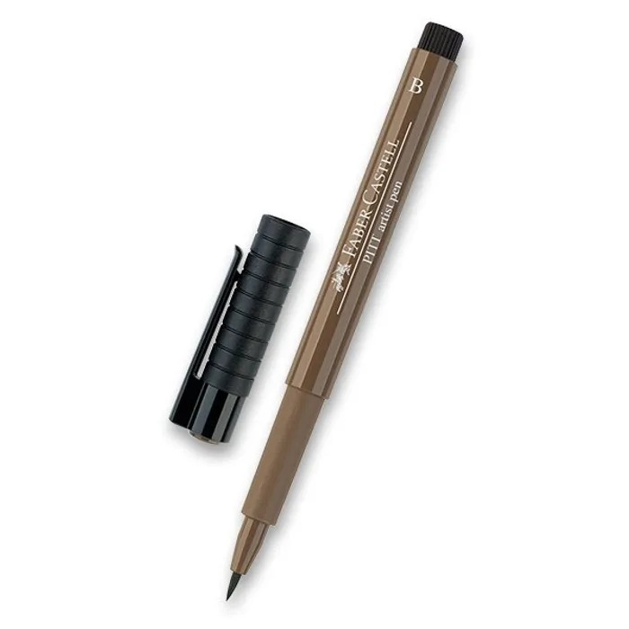 Główne zdjęcie produktu Popisovač Faber-Castell Pitt Artist Pen Brush - hnědé a metalické 178