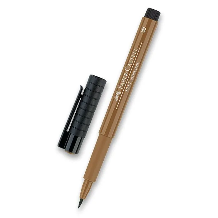 Główne zdjęcie produktu Popisovač Faber-Castell Pitt Artist Pen Brush - hnědé a metalické 180