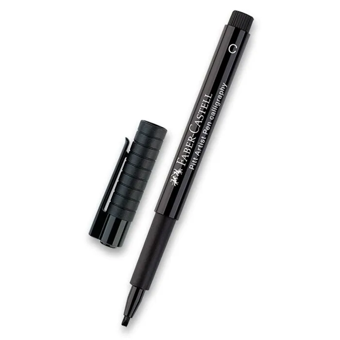 Główne zdjęcie produktu Popisovač Faber-Castell Pitt Artist Pen Calligraphy černý