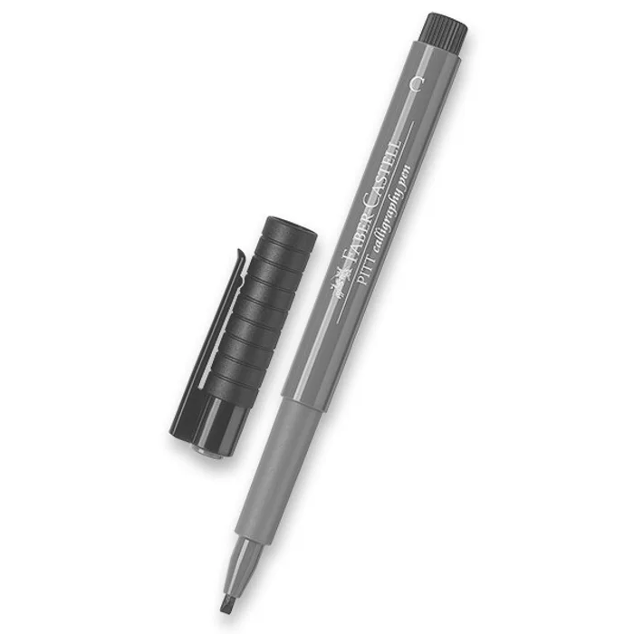 Główne zdjęcie produktu Popisovač Faber-Castell Pitt Artist Pen Calligraphy hnědý
