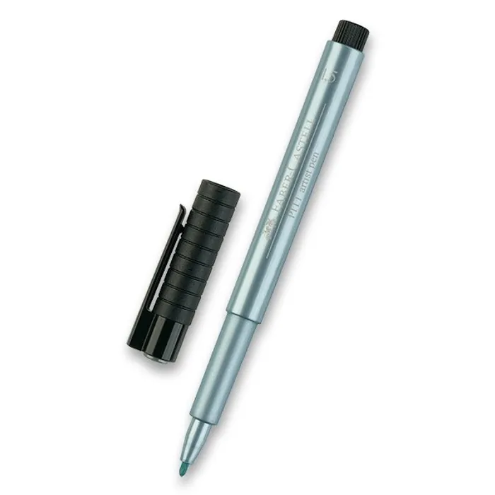 Główne zdjęcie produktu Popisovač Faber-Castell Pitt Artist Pen Metallic modrý