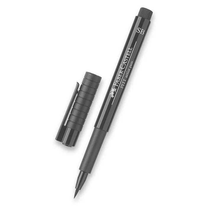 Główne zdjęcie produktu Popisovač Faber-Castell Pitt Artist Pen Soft Brush černý