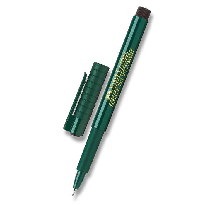 Główne zdjęcie produktu Popisovač Finepen 1511, černá Faber Castell 151199