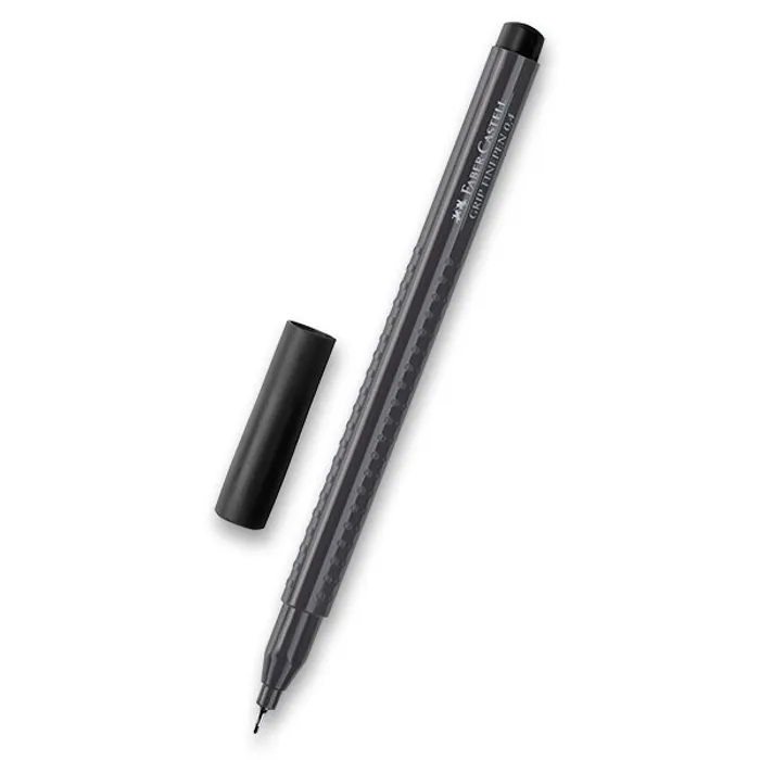 Główne zdjęcie produktu Popisovač Grip 0.4mm, černá Faber-Castell 151699