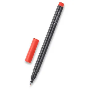 Marker Grip 0,4mm, czerwony Faber-Castell 151621
