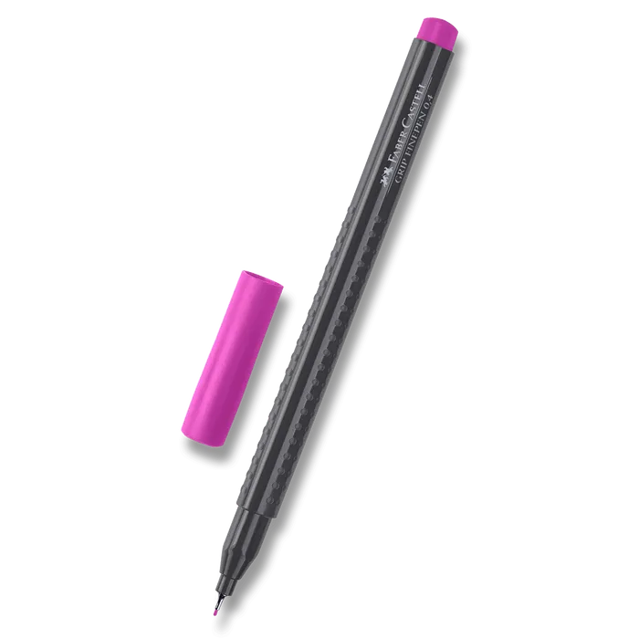 Główne zdjęcie produktu Popisovač Grip 0.4mm, fialová Faber Castell (151634)