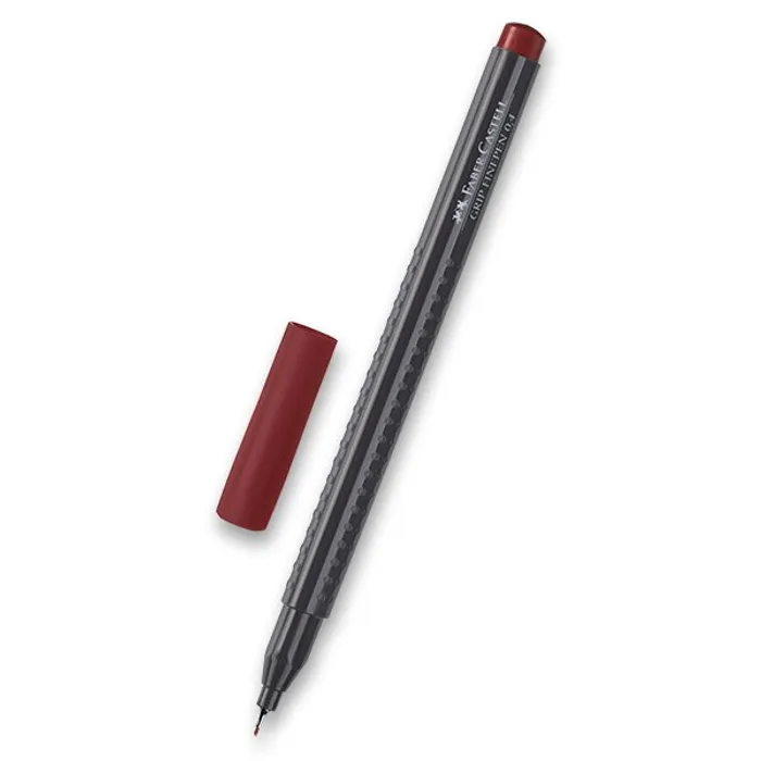 Główne zdjęcie produktu Popisovač Grip 0.4mm, hnědá Faber-Castell 151687