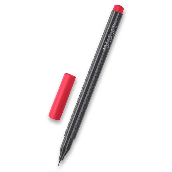 Główne zdjęcie produktu Popisovač Grip 0.4mm karmínová Faber-Castell 151626