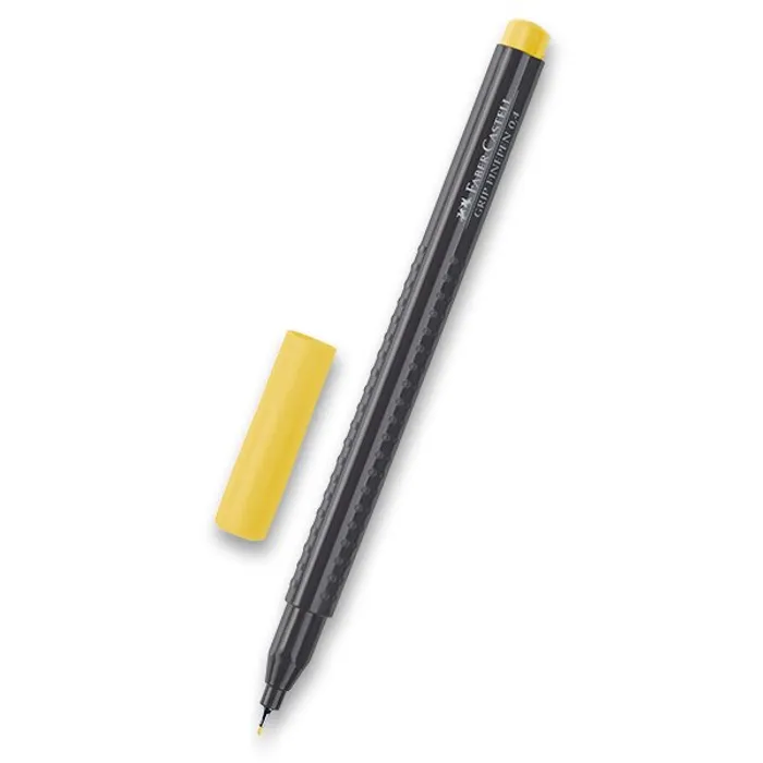 Główne zdjęcie produktu Popisovač Grip 0.4mm, žlutá Faber-Castell 151607
