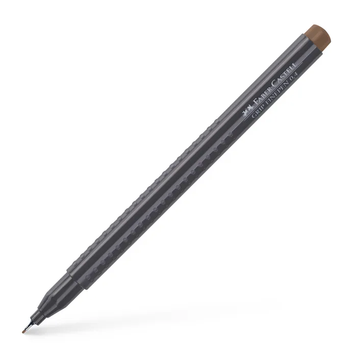 Główne zdjęcie produktu Popisovač Grip 0.4mm, žlutohnědá Faber-Castell 151680