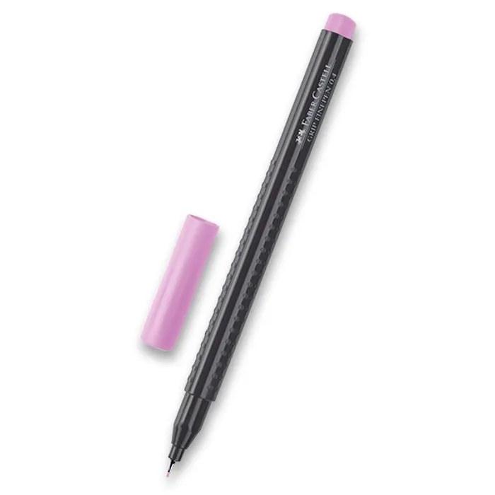 Główne zdjęcie produktu Popisovač Grip Finepen 0.4 mm, světle purpurová Faber-Castell 151619