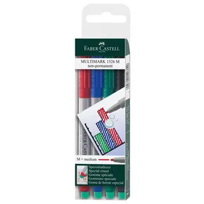 Marker Multimark niepermanentny M 4 szt. Faber Castell 152604