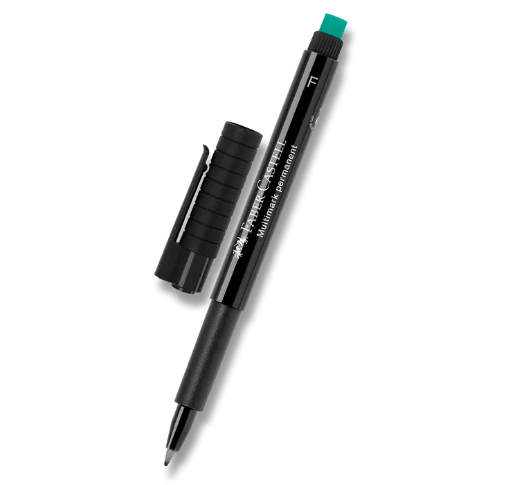 Główne zdjęcie produktu Popisovač Multimark permanent F, černá Faber Castell (151399)