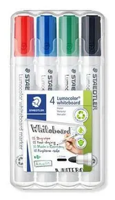 Marker do tablic Lumicolor 351, 4 kolory, końcówka stożkowa, 2mm, STAEDTLER