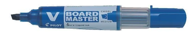 Główne zdjęcie produktu Popisovač na bílou tabuli "V-Board Master", modrá, 2,2 mm, klínový hrot, PILOT