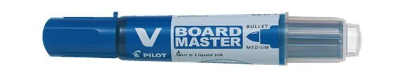 Główne zdjęcie produktu Popisovač na bílou tabuli "V- Board Master", modrá, kuželový hrot, 2,3mm, PILOT