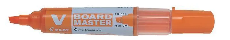 Główne zdjęcie produktu Popisovač na bílou tabuli "V-Board Master", oranžová, 2,2 mm, klínový hrot, PILOT